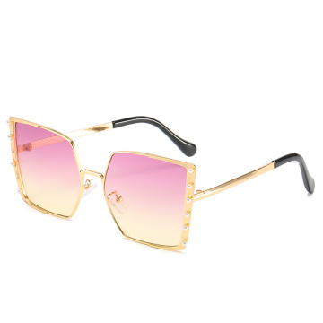 big square pearl 2020 new arrivals ocean color retro fashion shades custom designer luxury metal uv400 sunglasses women 2475